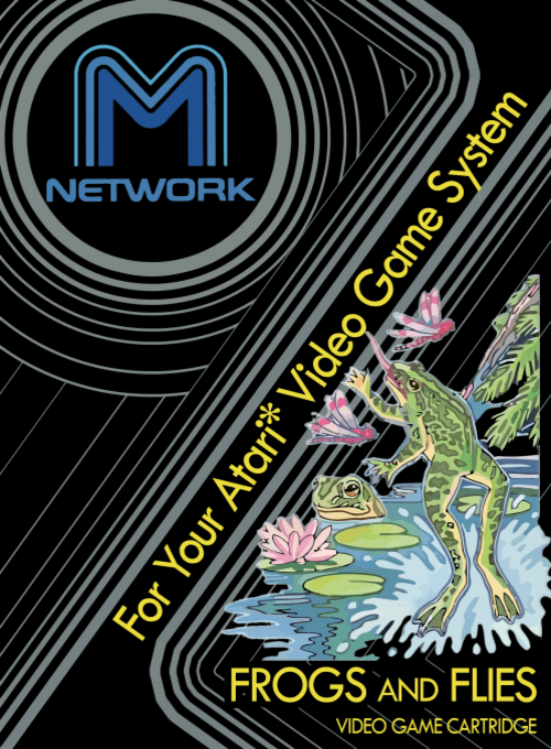 Frogs and Flies box art for Atari 2600